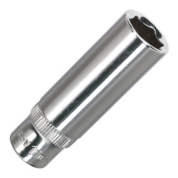 Sealey SP1411D Walldrive&#xAE; Socket 11mm Deep 1/4&quot;sq Drive Fully Polished