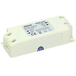Zasilacz ZI LED 12V/0,75A ORNO 9W, Impulsowy plastik