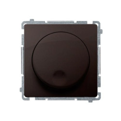 Simon Basic Ściemniacz przyciskowo-obrotowy 20–500 W 230V czekoladowy BMS9T.01/47