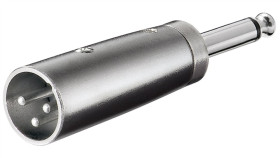 Adapter Xlr, Wtyk Jack Aux Mono 6,35 Mm Na Wtyk Xlr
