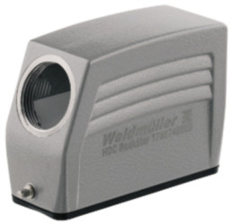 Grommet housing, size A16, die-cast aluminum, M25, angled, longitudinal bow locking, IP65, 1788740000