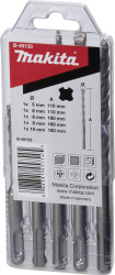 Zestaw wierteł krętych do kamienia Makita B-49133 5 mm, 6 mm, 8 mm, 10 mm 1 zest.