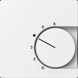 ELG367404 Central plate for temperature controller insert, pure white