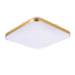 Plafon kwadratowy Babilon 38 cm złoty LED 4000K Light Prestige
