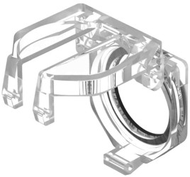 Osłona odchylana do przełącznika modułowego, Przezroczysty, Osłona
