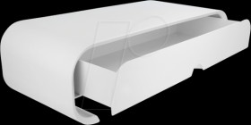 18324 Monitor Stand with Drawer white