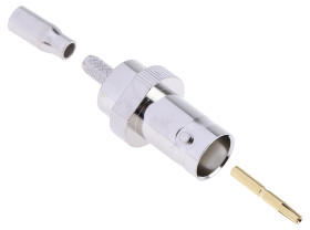 Złącze koncentryczne Montaż na kablu Żeński 50Ω typ złącza Złącze BNC 4GHz Połączenie zagniatane typ kabla RG174/U