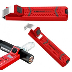 Ściągacz izolacji 130mm uniwersalny 8-28mm do kabli okrągłych KNIPEX 16 20 28 SB