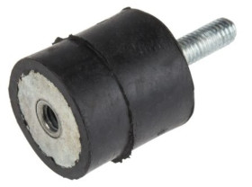 Mocowanie antywstrząsowe, M6, Ø 25mm, materiał: Guma naturalna 60Shore A, RS PRO