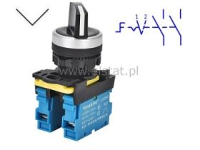 Przełącznik stabilny; ( 0-1 ); 2NO; krótkie piórko