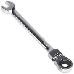 Sealey FHRCW10 Flexible Head Ratchet Combination Spanner 10mm