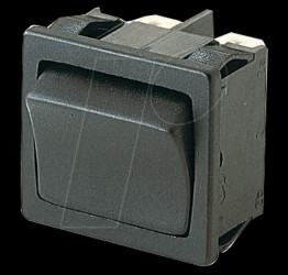 01804.1102-00 Rocker switch, 2-pin, UM, black
