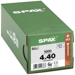 SPAX 1191010400405 Wood screw 4 mm x 40 mm T-Star Plus Steel WIROX Pack of 100