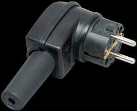 178216054 Solid-rubber, earthed, angled plug, IP44
