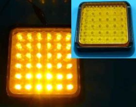 LAMPA 25xLED KW-203Y 100x100x28 12-24V