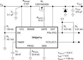2.5-V to 18-V hot swap controller with power limiting