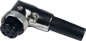 Złącze męskie DIN miniaturowe FC684223R Cliff FC684223R złącze żeńskie kątowe Ilość styków: 3 srebrny 1 szt.