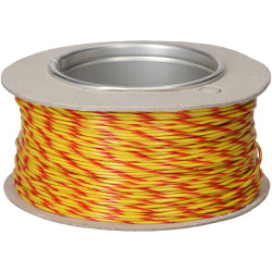 UniStrand UNI6A1602YWRD100 16/0.2 Yellow/Red Def Stan 61-12 T2 Equip Wire 100M