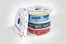 Osłona termokurczliwa średnica przed 18mm żółta średnica po skurczeniu 6mm HellermannTyton 3:1 dł. 13m