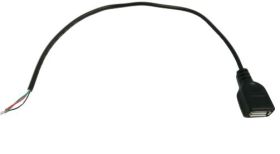 Gniazdo USB TYP A z przewodem 25cm 4PIN