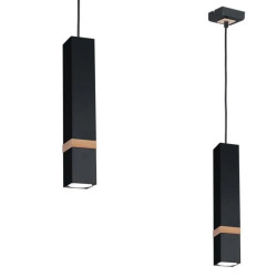 Lampa wisząca VIDAR BLACK 1xGU10 MLP5403 Milagro