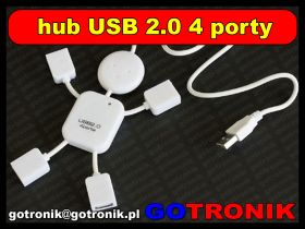 Hub USB 2.0 / 4 porty / ludzik