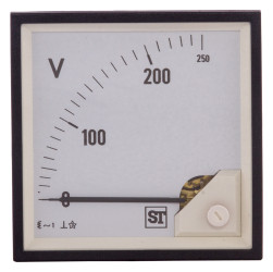 Woltomierz analogowy AC wycięcie: 92 x 92 mm Sifam Tinsley 0 → 250V ac