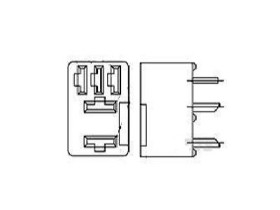 Gniazdo przekaźnika do: Wtykowe przekaźniki Micro ISO TE Connectivity VCFM-1000