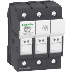 Oprawa bezpiecznikowa Mocowanie szynowe 30A 600V ac Schneider Electric