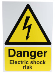 Tablica ostrzegawcza, kolor: Czarny/żółty, materiał PP Elektryka Znak