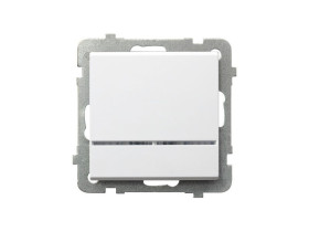 SONATA Wyłącznik kontrolny z podświetleniem IP20 biały ŁP-12RS/m/00 OSPEL