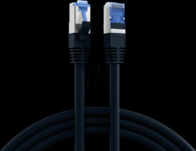 K5525FSW.15 Cat. 6A S/FTP patch cable, Super Flex, 15 m, black