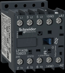 LP1K0910BD3 Power contactor, TeSys K, 3+1NO, 4kW, 9A