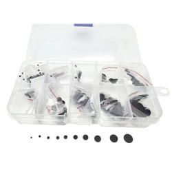 Zestaw 500szt gumek do pilotów od 1.5mm do 8mm