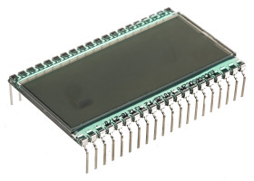 Wyświetlacz monochromatyczny LCD, , 7-segmentowy, podświetlanie LED, RS PRO