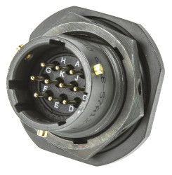 Złącze 10-pinowe Żeński Amphenol Limited Męski Montaż na panelu MIL-DTL-26482 rozmiar 12