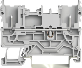 2-pin basic terminal, push-in connection, 1 pole, 24 A, gray, 2022-1601/999-953