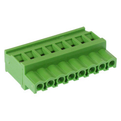 8-Way 5.08mm Vertical Pluggable Terminal Block Green 15A 300V