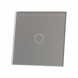 Livolo SREBRNY METALIZOWANY PANEL SZKLANY 701-64