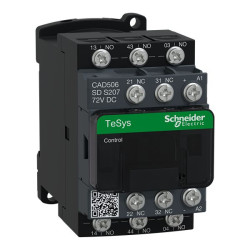 Stycznik 72 V Schneider Electric styki: 5 5,4 W 10 A 5NO CAD506SDS207