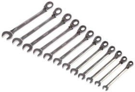 Zestaw narzędzi nastawnych 12 szt. Stal chromowo-wanadowa, RS PRO