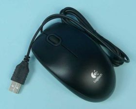 MYSZ LOGITECH B-100 USB CZARNA OPT.PRZEW