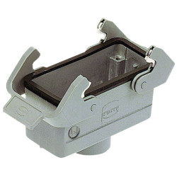 Harting 19 30 016 1731 Han&#xAE; 16 B Coupler Hood Top Entry M25 2 Lever