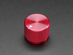 Adafruit Anodized Aluminum Machined Knob - Red - 20mm Diameter