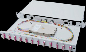 DN-96321-4 Fiber Optic Splice Box, Equipped, SC, OM4