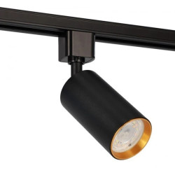 Lampa reflektor na szynoprzewód NEVA Tc Black Gold GU10 czarna, środek złoty EDO777533 EDO