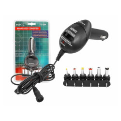 Zasilacz reg. samoch.3-12V 800mA z wtykiem zapalniczki