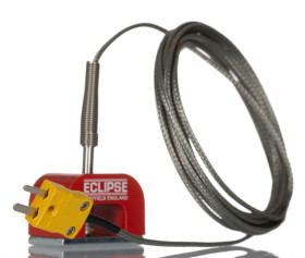 Termopara z magnesem podkowiastym K średnica 25mm długość 1.5m -50 → +250°C Standard Plug RS PRO