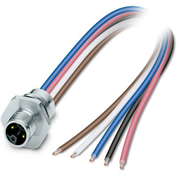 Sensor actuator cable, M12-cable plug, straight toopen end, 2m, 5 poles