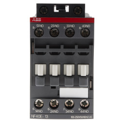 Przekaźnik pomocniczy 230 V AC/DC ABB styki: 4 6 A 4NO Szyna DIN Śruba 1SBH137001R1340 NF40E-13